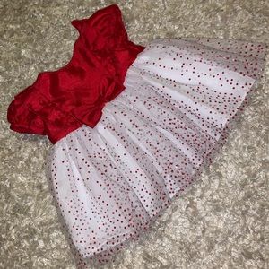 Red & White dress